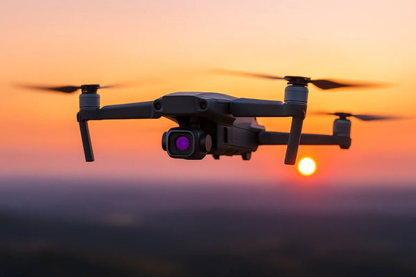 image of thermal drone in the sky