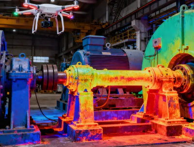 Thermal Maps of Industrial Equipment Under Thermal Imaging Drone Monitoring